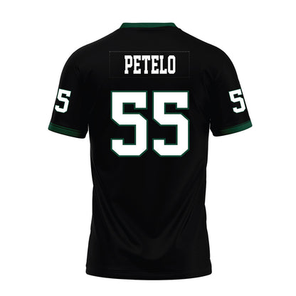 Hawaii - NCAA Football : Zoram Petelo - Black Premium Football Jersey-1