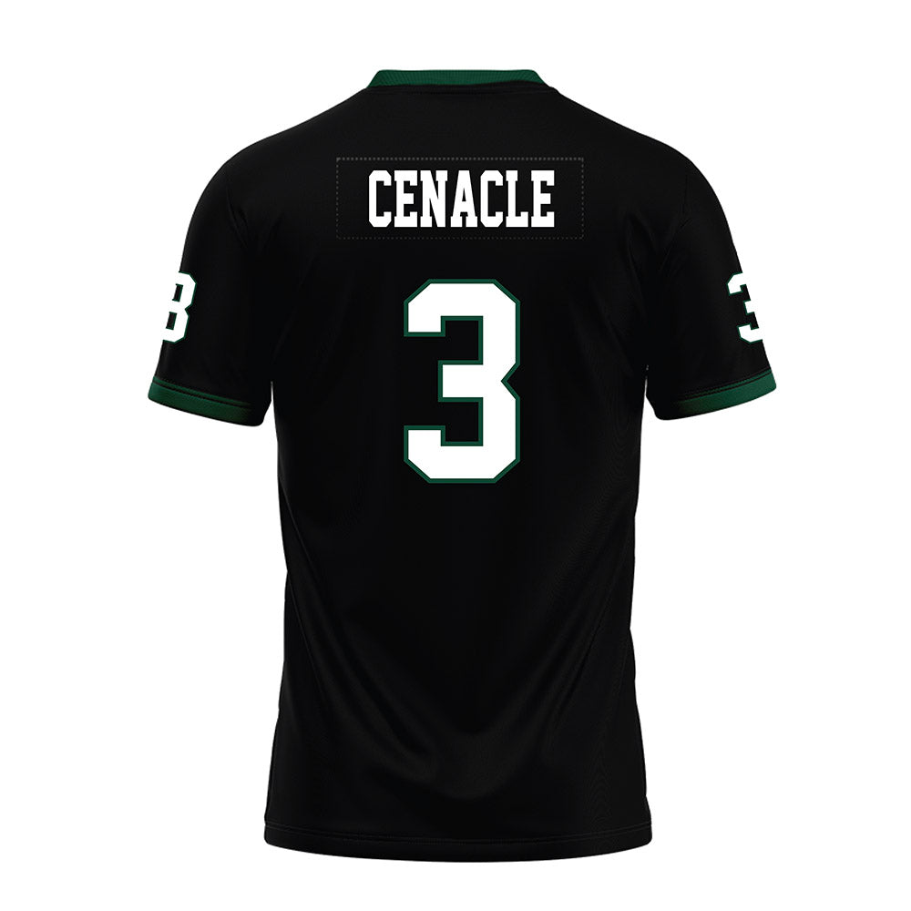 Hawaii - NCAA Football : Nicholas Cenacle - Black Premium Football Jersey-1
