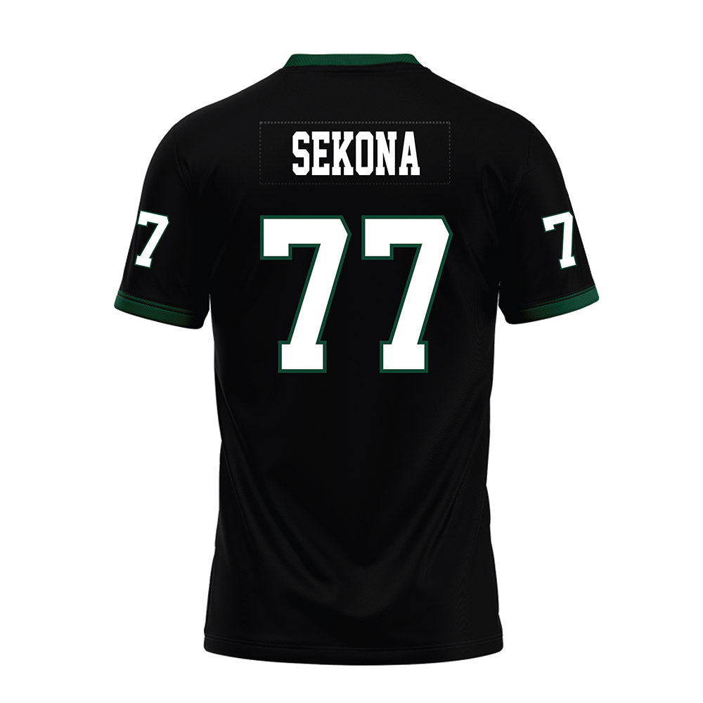 Hawaii - NCAA Football : Jamar Sekona - Black Premium Football Jersey-1