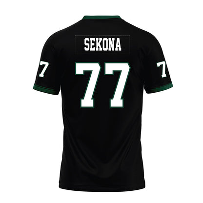 Hawaii - NCAA Football : Jamar Sekona - Black Premium Football Jersey-1