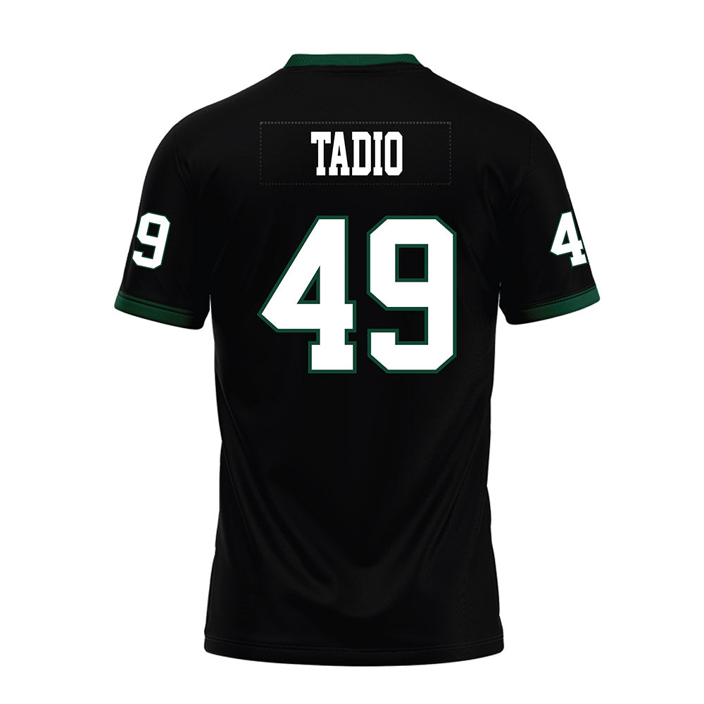 Hawaii - NCAA Football : Dennis Tadio - Black Premium Football Jersey-1