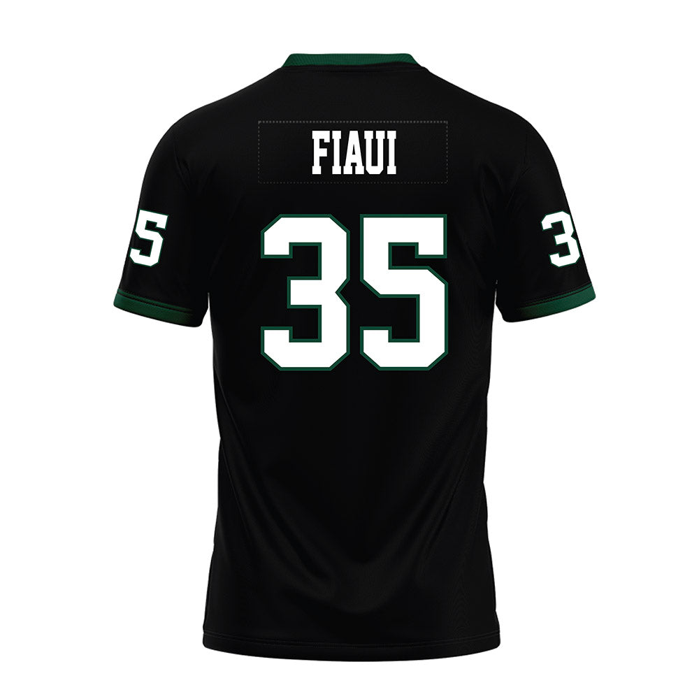 Hawaii - NCAA Football : Junior Fiaui - Black Premium Football Jersey-1
