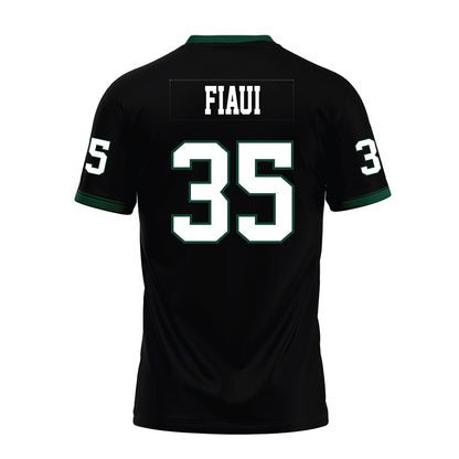 Hawaii - NCAA Football : Junior Fiaui - Black Premium Football Jersey-1