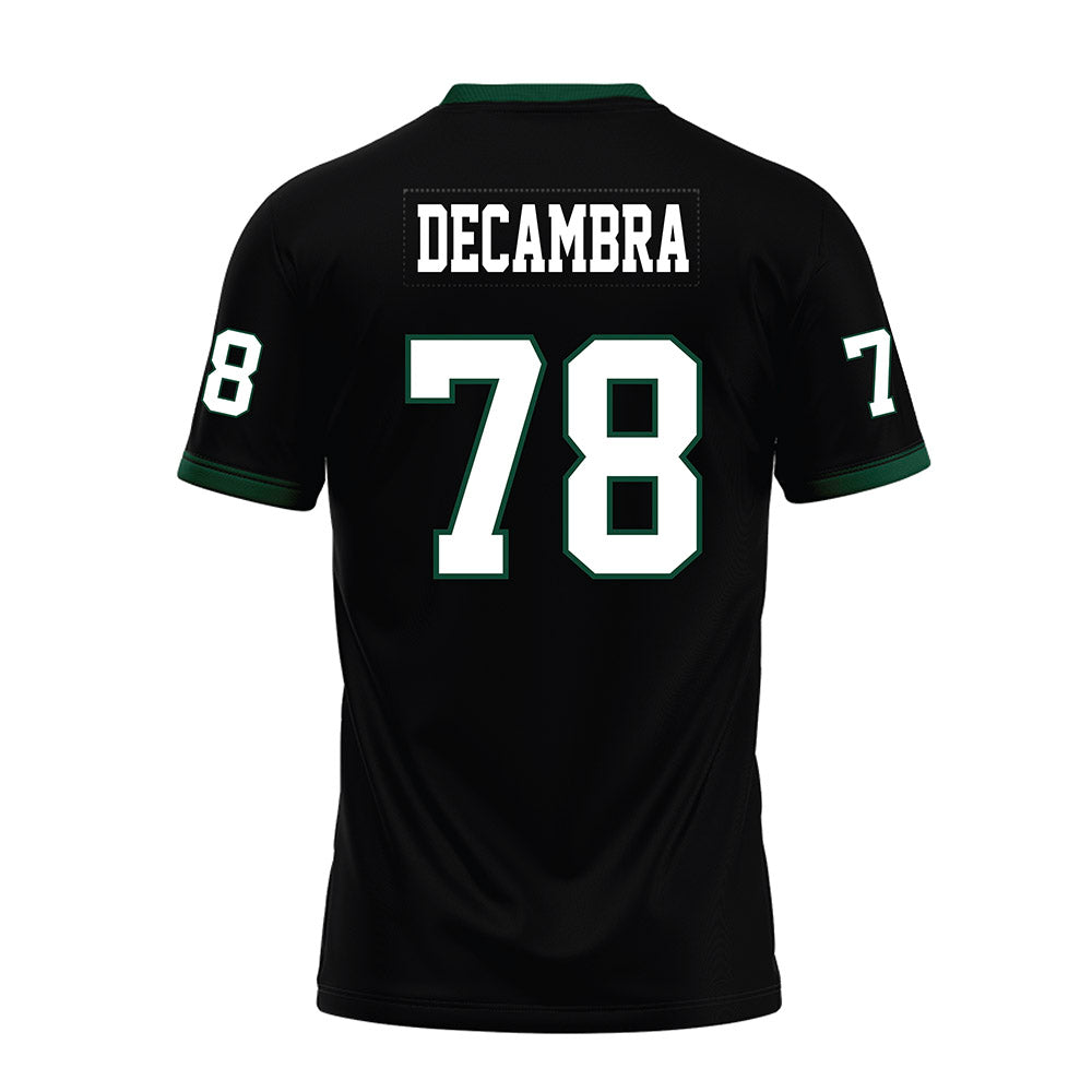 Hawaii - NCAA Football : Blaine Decambra - Black Premium Football Jersey-1