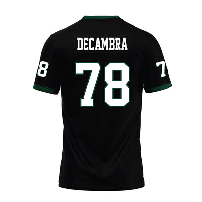 Hawaii - NCAA Football : Blaine Decambra - Black Premium Football Jersey-1