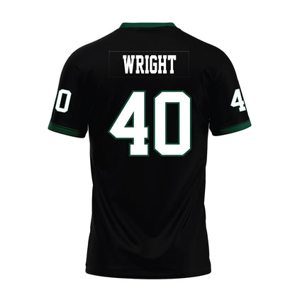 Hawaii - NCAA Football : Jeremiah Wright - Black Premium Football Jersey-1