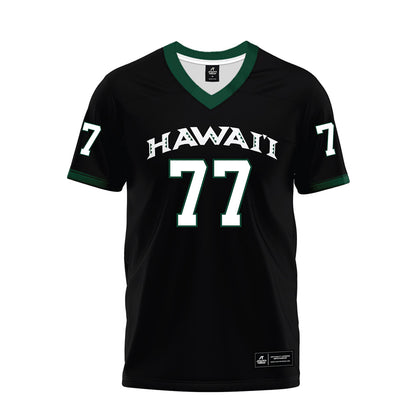 Hawaii - NCAA Football : Jamar Sekona - Black Premium Football Jersey-0