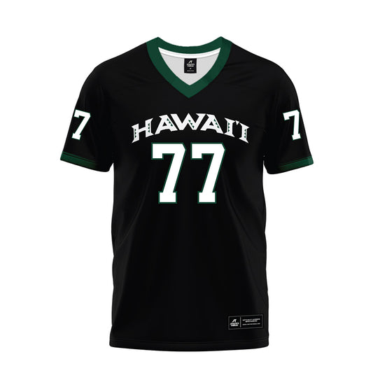 Hawaii - NCAA Football : Jamar Sekona - Black Premium Football Jersey-0