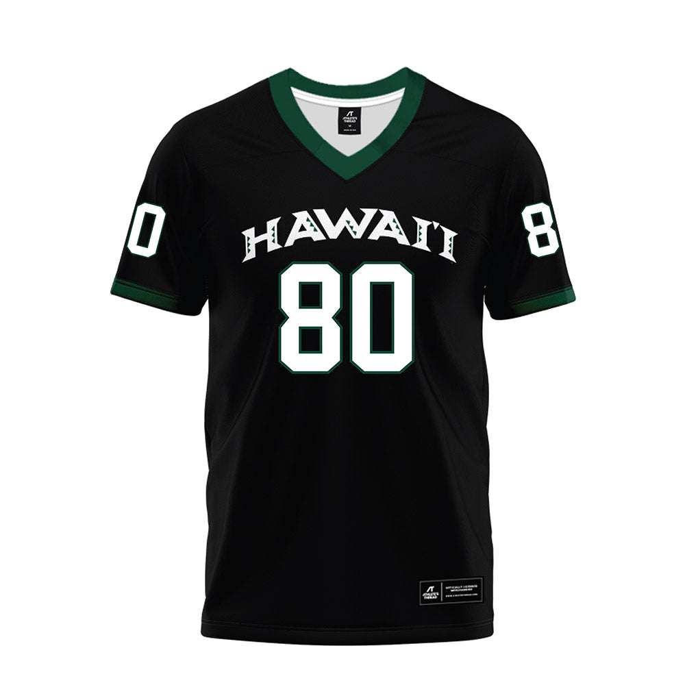 Hawaii - NCAA Football : Blaze Kamoku - Black Premium Football Jersey-0