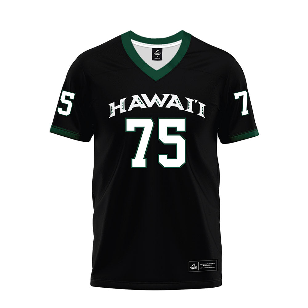 Hawaii - NCAA Football : Manning Ilm - Black Premium Football Jersey-0