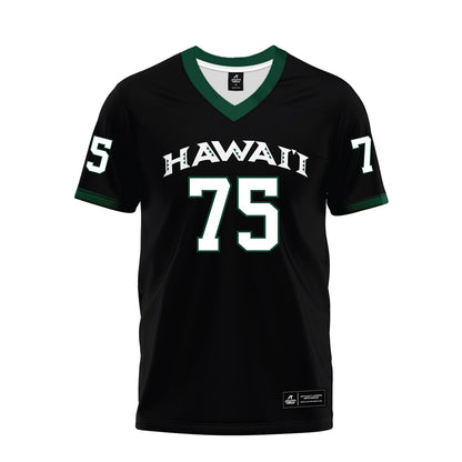 Hawaii - NCAA Football : Manning Ilm - Black Premium Football Jersey-0