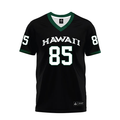 Hawaii - NCAA Football : Okland Salave'a - Black Premium Football Jersey-0
