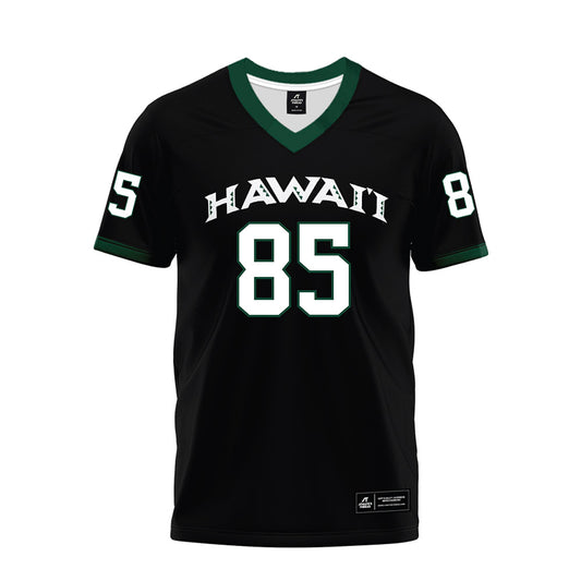 Hawaii - NCAA Football : Okland Salave'a - Black Premium Football Jersey-0