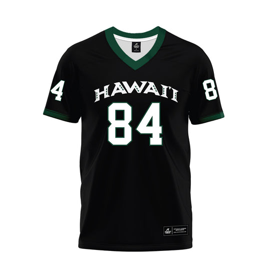 Hawaii - NCAA Football : Jarvis Heimuli - Black Premium Football Jersey-0