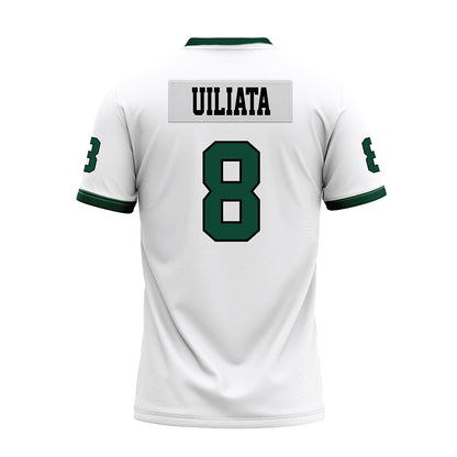 Hawaii - NCAA Football : Liatama Uiliata - White Football Jersey-1