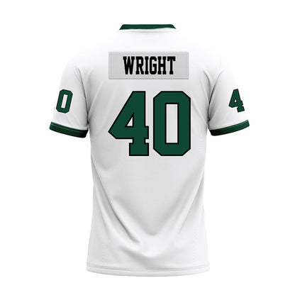 Hawaii - NCAA Football : Thiessen Wright - White Football Jersey-1