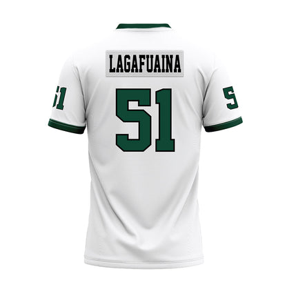 Hawaii - NCAA Football : LesterLaisene Lagafuaina - White Football Jersey-1