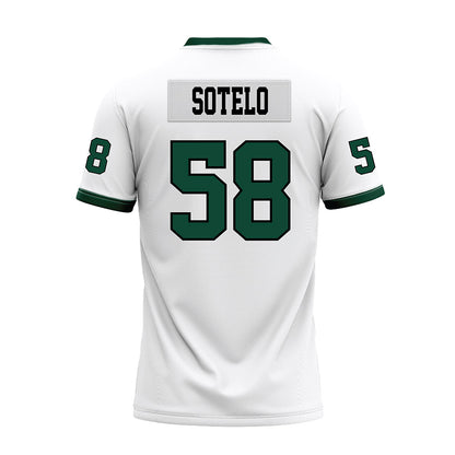 Hawaii - NCAA Football : Zhen-keith Sotelo - White Football Jersey-1