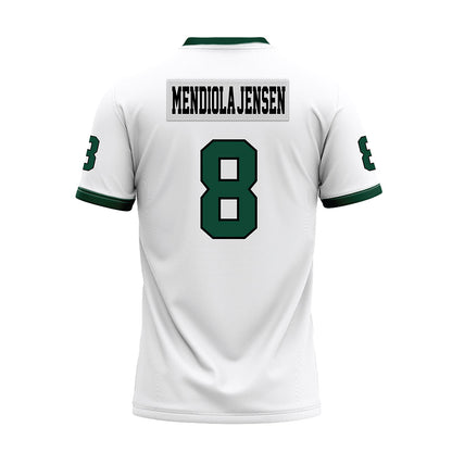 Hawaii - NCAA Football : Kilinahe Mendiola-Jensen - White Football Jersey-1