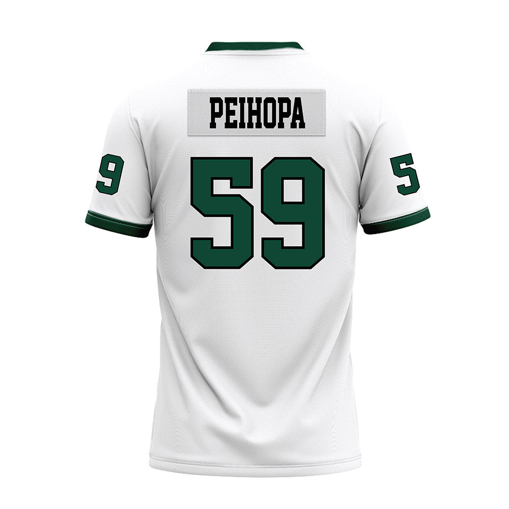 Hawaii - NCAA Football : Kuao Peihopa - White Football Jersey-1