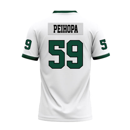 Hawaii - NCAA Football : Kuao Peihopa - White Football Jersey-1