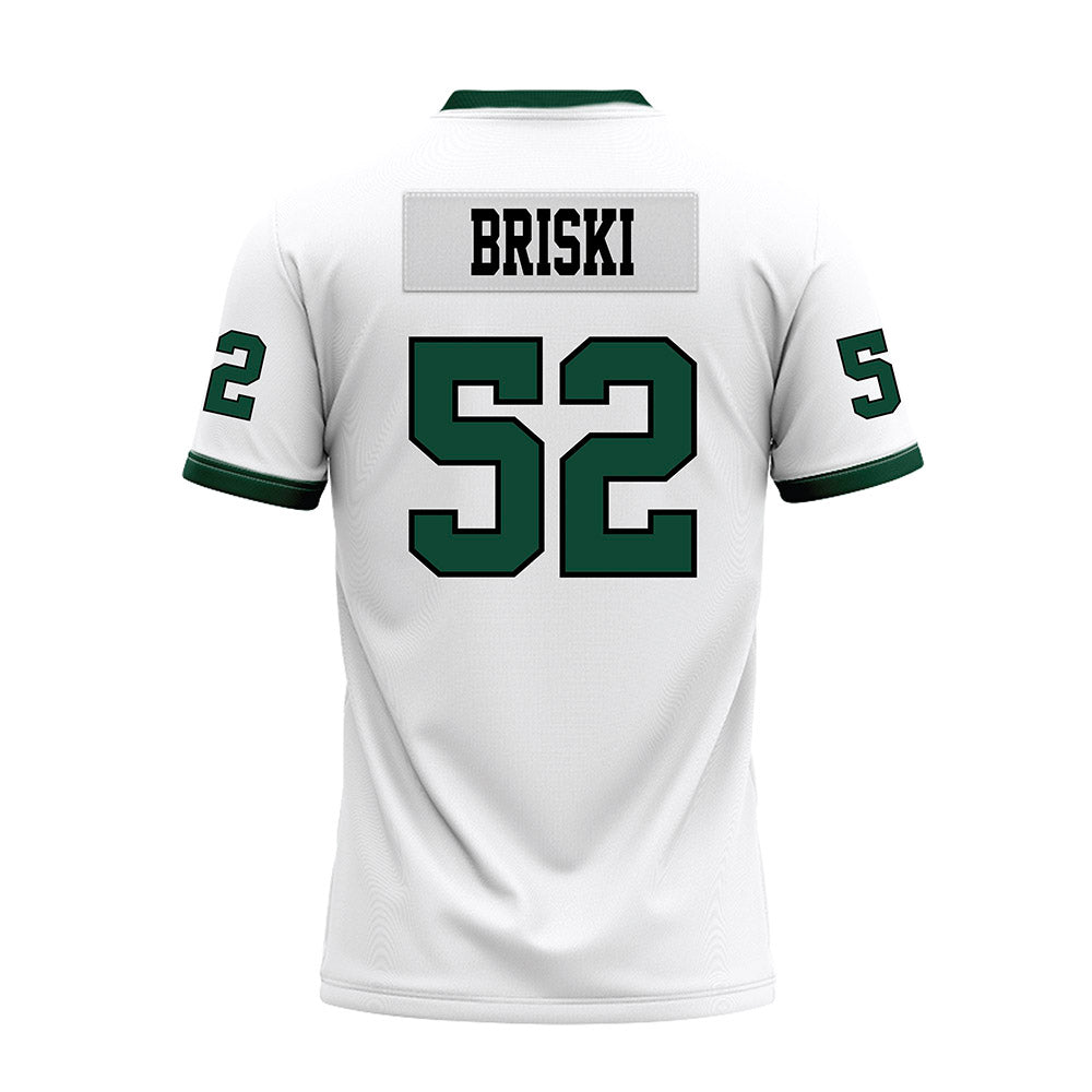 Hawaii - NCAA Football : Dean Briski - White Football Jersey-1