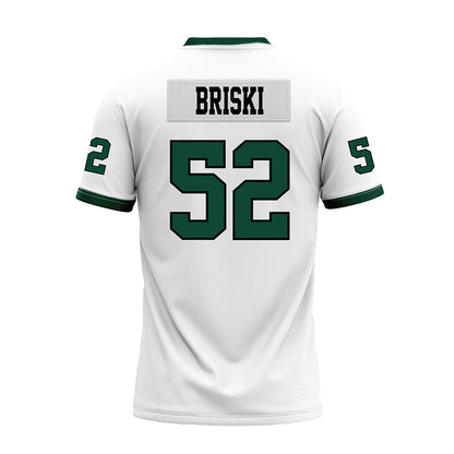 Hawaii - NCAA Football : Dean Briski - White Football Jersey-1