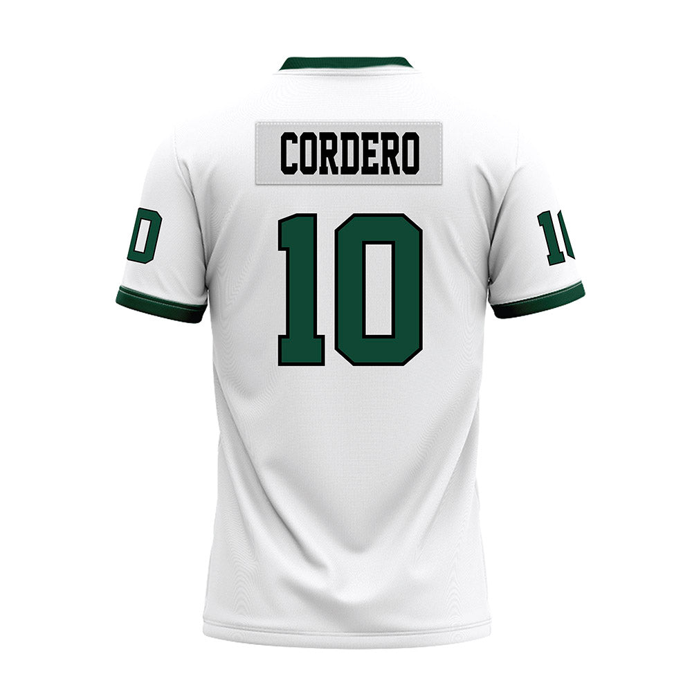 Hawaii - NCAA Football : David Cordero - White Football Jersey-1