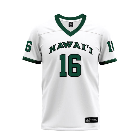 Hawaii - NCAA Football : Logan Taylor - Premium Football Jersey