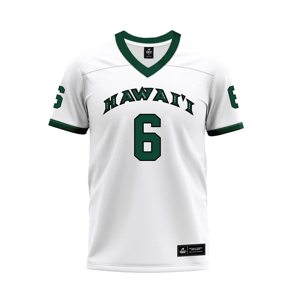 Hawaii - NCAA Football : Deliyon Freeman - White Football Jersey-0