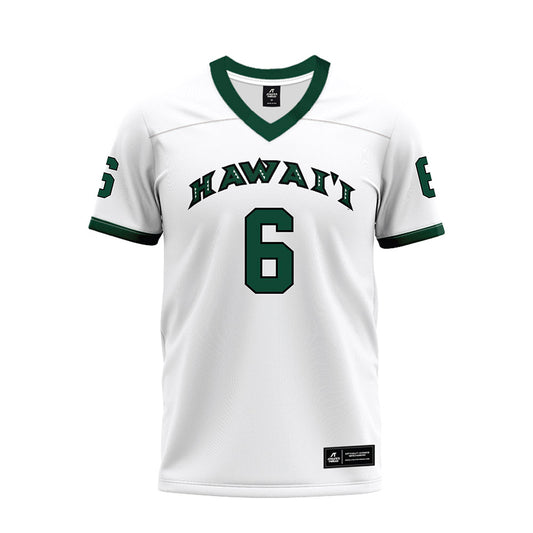 Hawaii - NCAA Football : Deliyon Freeman - White Football Jersey-0