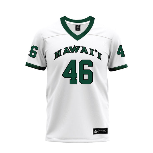 Hawaii - NCAA Football : Matt bailiff - White Football Jersey-0