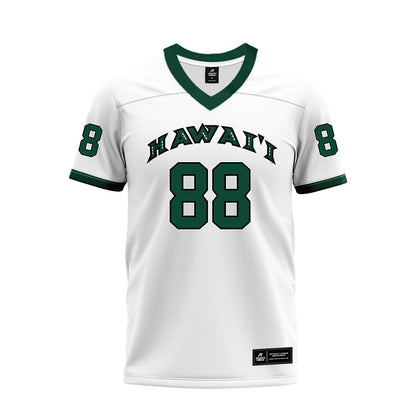 Hawaii - NCAA Football : Alan Cordano - White Football Jersey-0