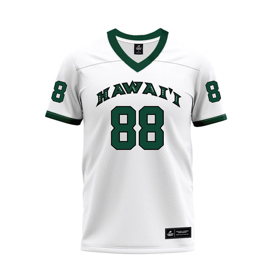 Hawaii - NCAA Football : Alan Cordano - White Football Jersey-0