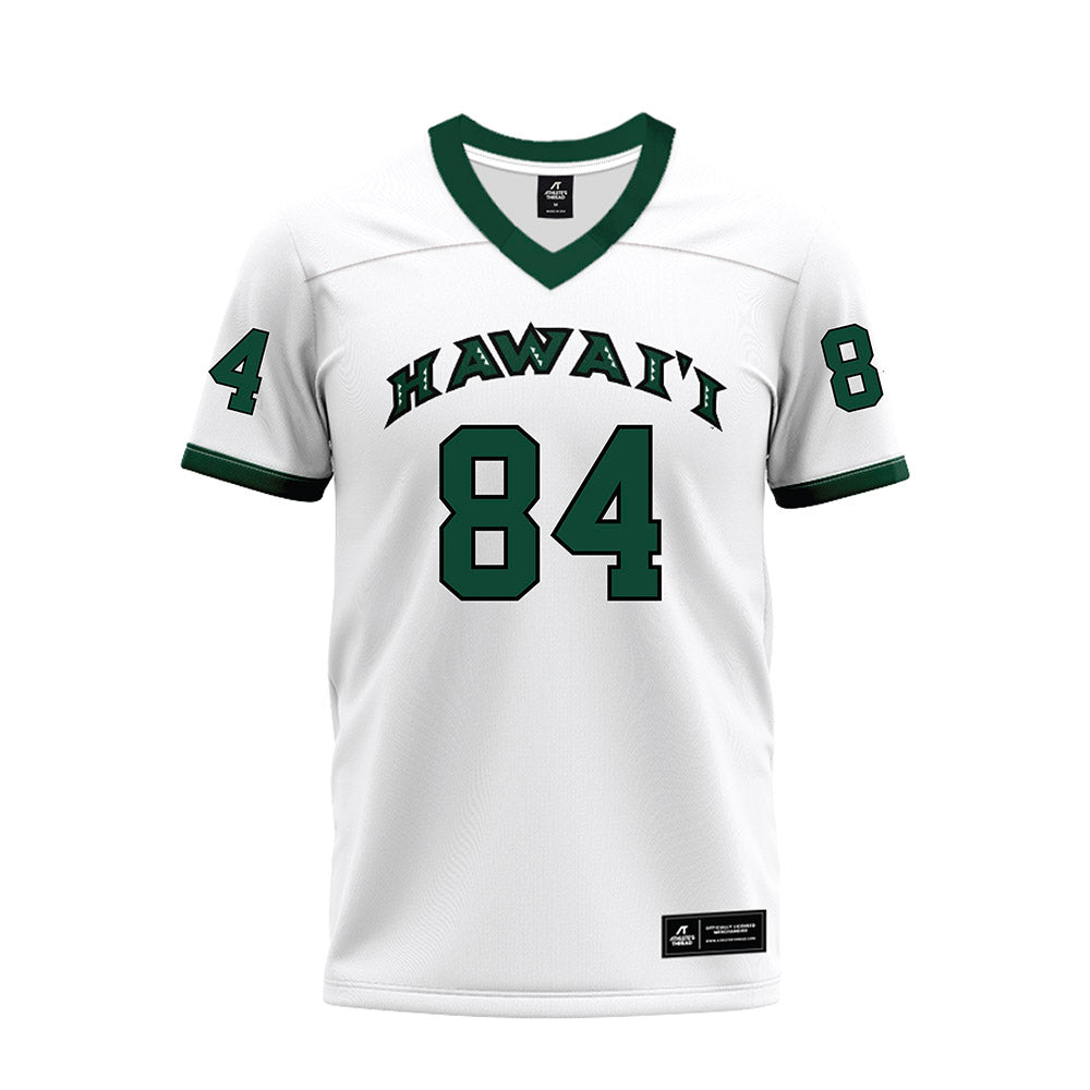 Hawaii - NCAA Football : Jarvis Heimuli - White Football Jersey-0