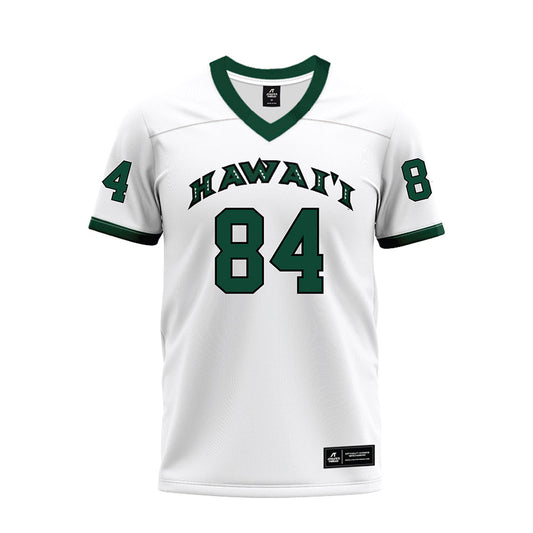 Hawaii - NCAA Football : Jarvis Heimuli - White Football Jersey-0