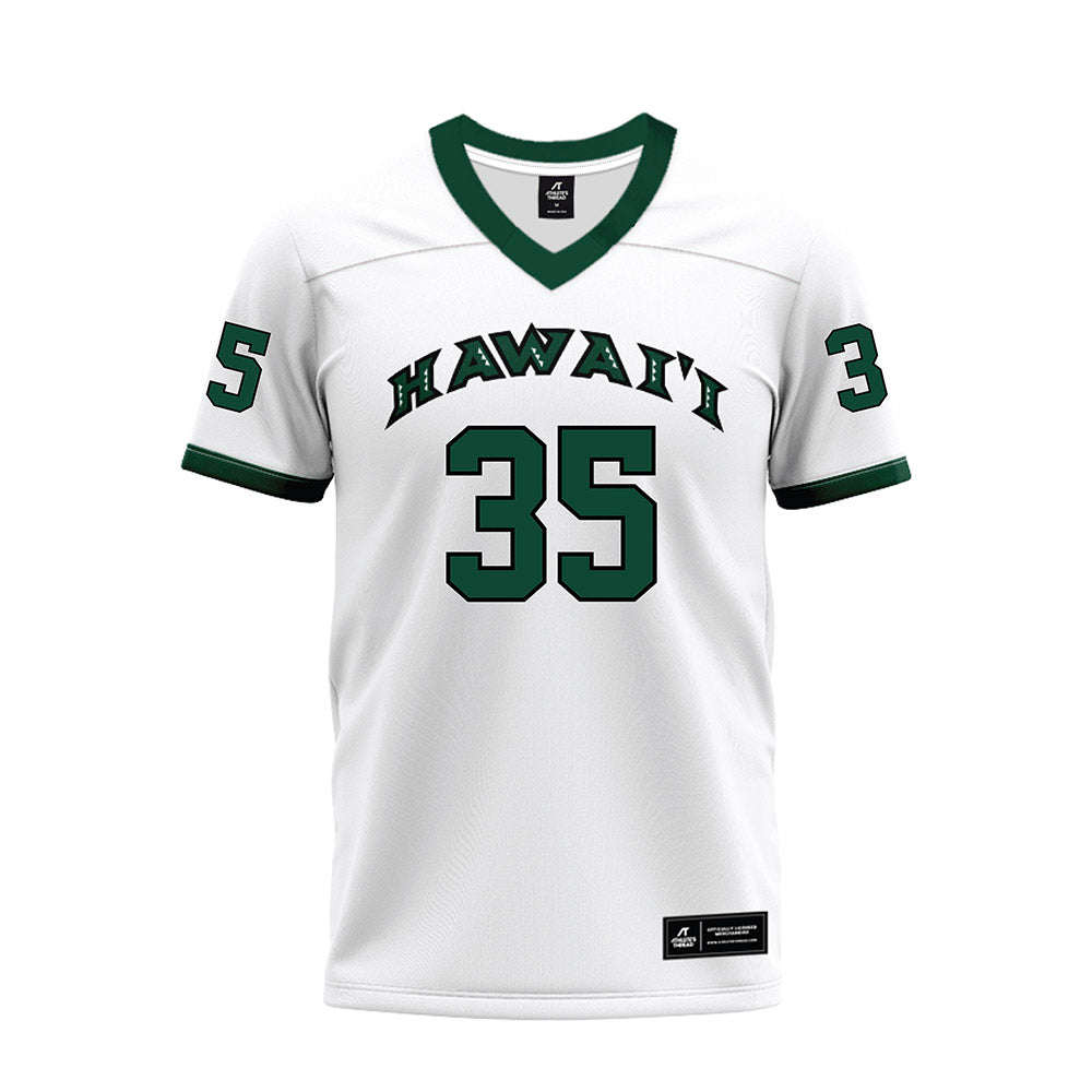 Hawaii - NCAA Football : Junior Fiaui - White Football Jersey-0