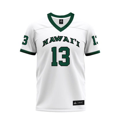 Hawaii - NCAA Football : Jalen Smith - White Football Jersey-0