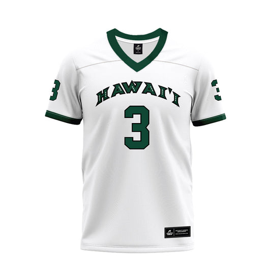 Hawaii - NCAA Football : Nicholas Cenacle - White Football Jersey-0