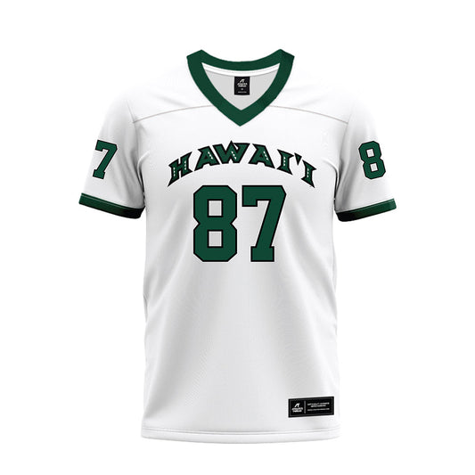 Hawaii - NCAA Football : Devon Tauaefa - White Football Jersey-0