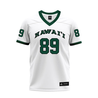 Hawaii - NCAA Football : Nick Delgadillo - White Football Jersey-0