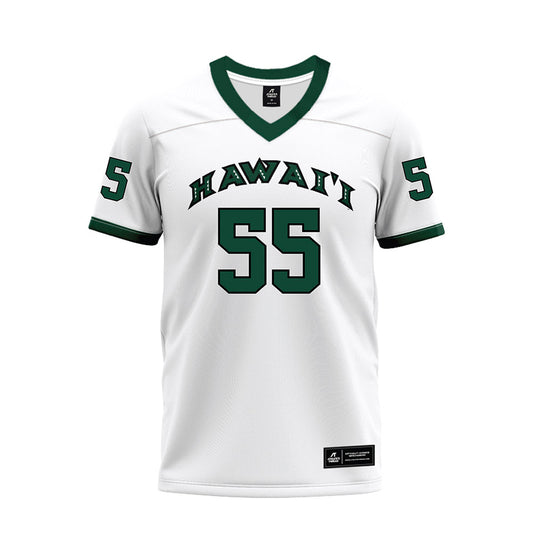 Hawaii - NCAA Football : Jay Tauala-Harris - White Football Jersey-0