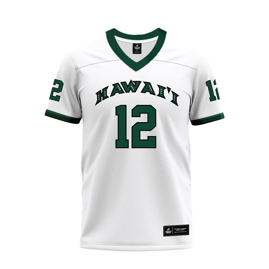 Hawaii - NCAA Football : Micah Alejado - White Football Jersey-0