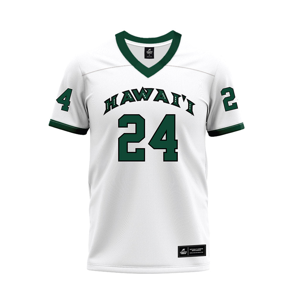 Hawaii - NCAA Football : Devyn King - White Football Jersey-0