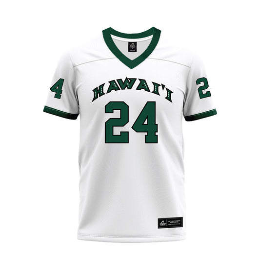 Hawaii - NCAA Football : Devyn King - White Football Jersey-0