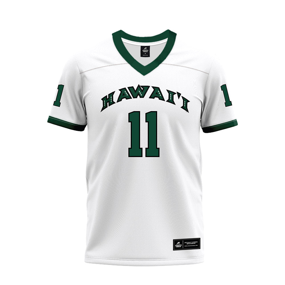 Hawaii - NCAA Football : Karsyn Pupunu - White Football Jersey-0