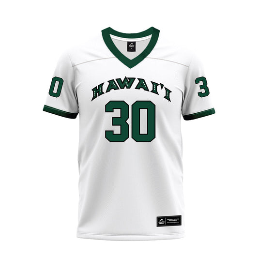 Hawaii - NCAA Football : Landon Sims - White Football Jersey-0
