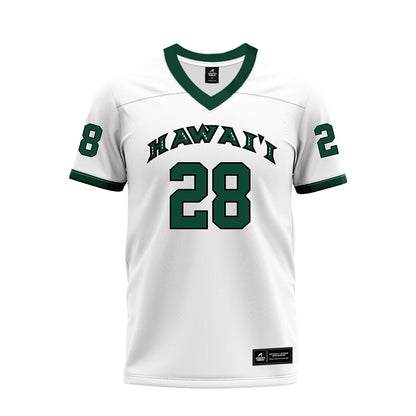 Hawaii - NCAA Football : Vaifanua Peko - White Football Jersey-0