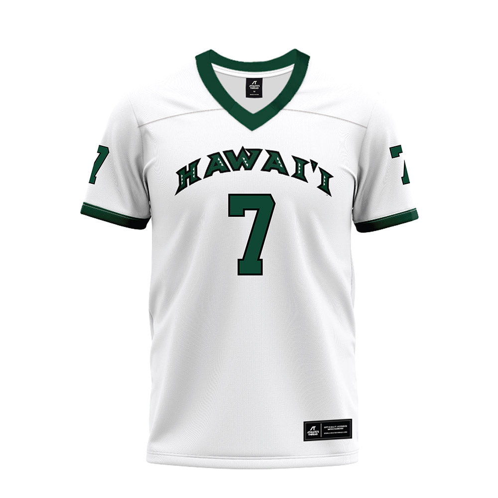 Hawaii - NCAA Football : Meki Pei - Premium Football Jersey