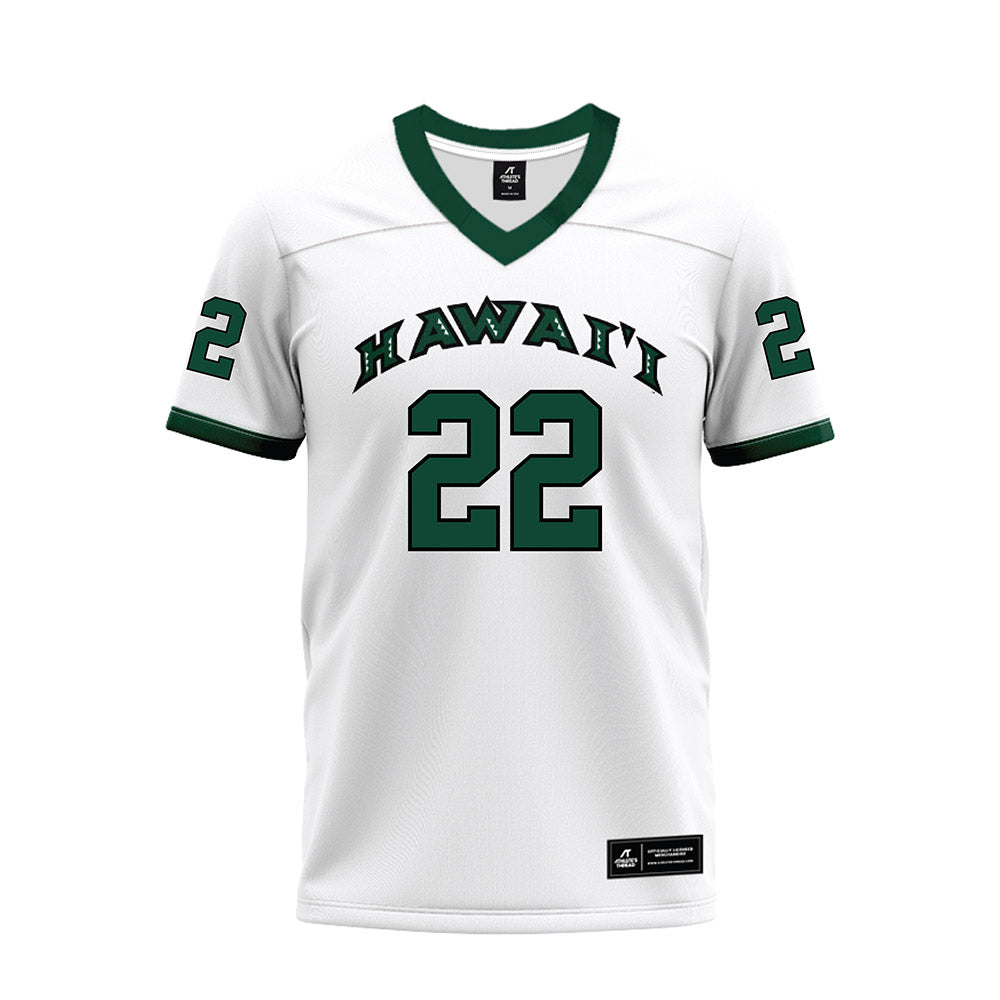 Hawaii - NCAA Football : Ezekiel Rodrigues - White Football Jersey-0